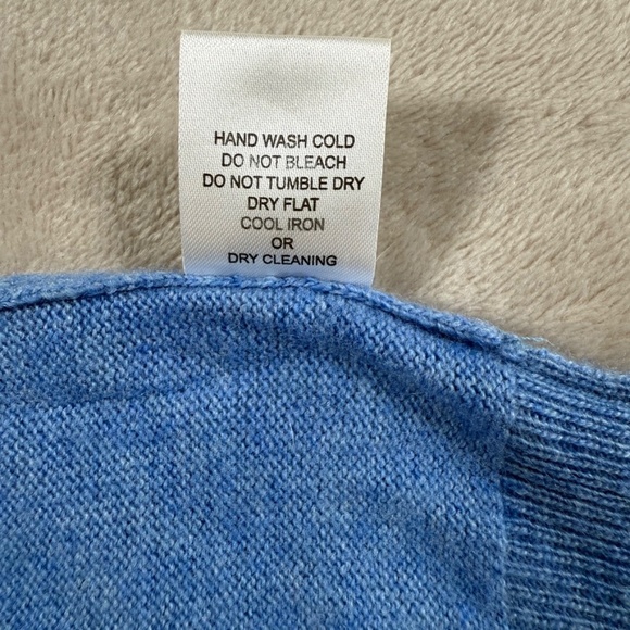 Emi Maglia Sweater Mens Size Medium Blue Wool Cashmere Blend Crewneck - Picture 12 of 12